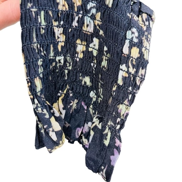 FRENCH CONNECTION Womens Birgin Colette Eco Crepe Ruffle Tiered Dress Navy NWT - Picture 9 of 14